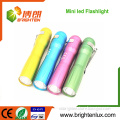 Factory Bulk Sale Cheap Best Pocket Size Aluminum 1aa battery Powered kids led mini Torch light with Clip